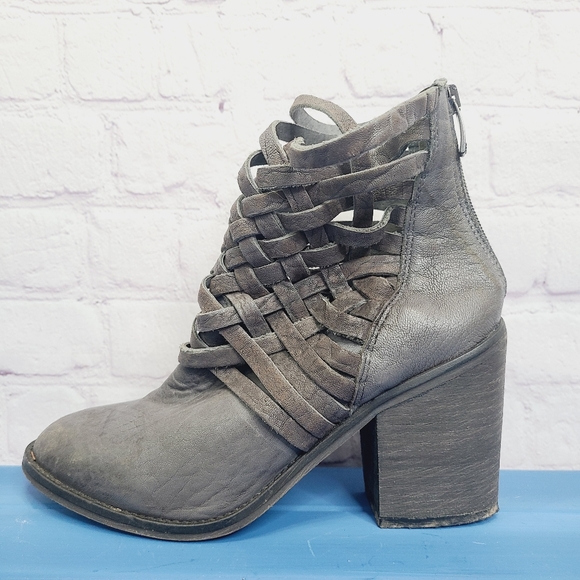 Free People Shoes - Free People Leather Caged Booties